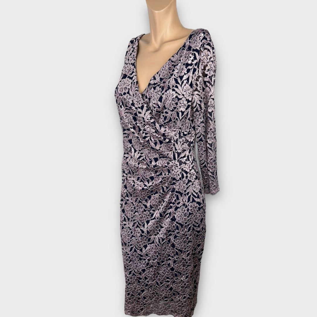 Gina Bacconi Sequin Range Dress - 16
