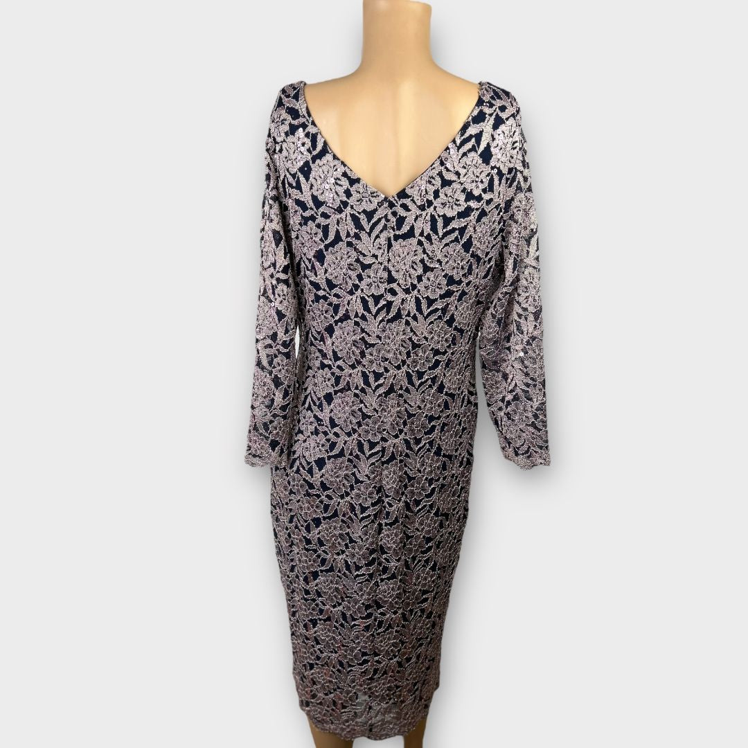 Gina Bacconi Sequin Range Dress - 16
