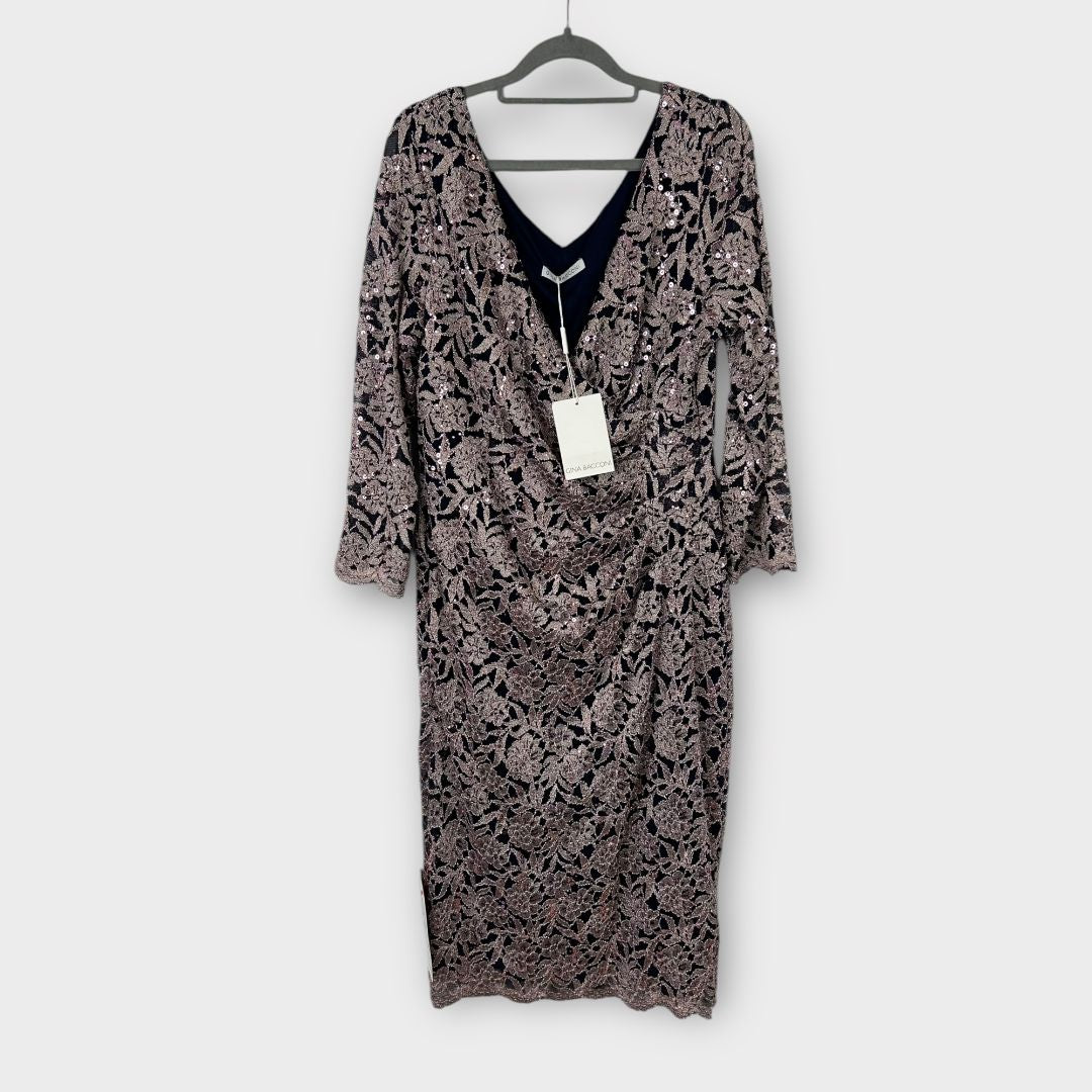 Gina Bacconi Sequin Range Dress - 16