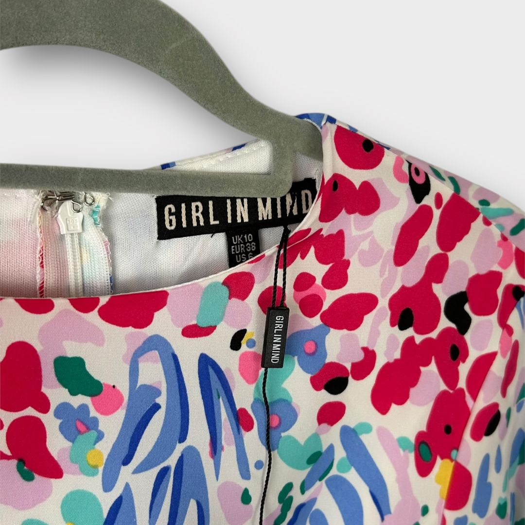 Girl In Mind Floral Midi Dress - 10