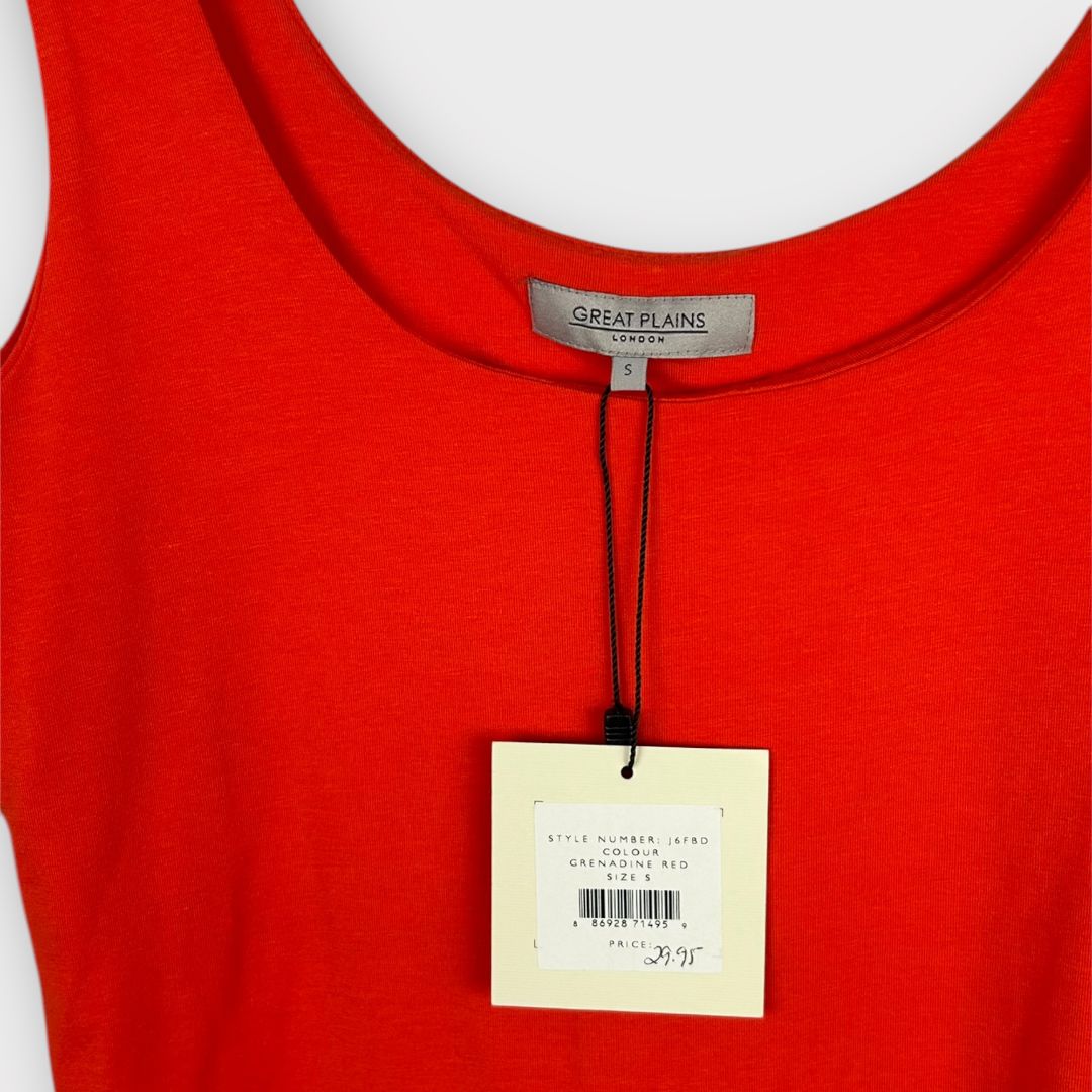 Great Plains London Cotton/Modal Blend Tank Top - 10 (S)