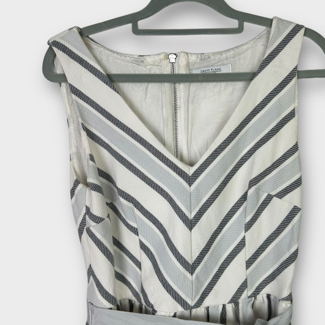 Great Plains London Stripe Cotton Dress - 10