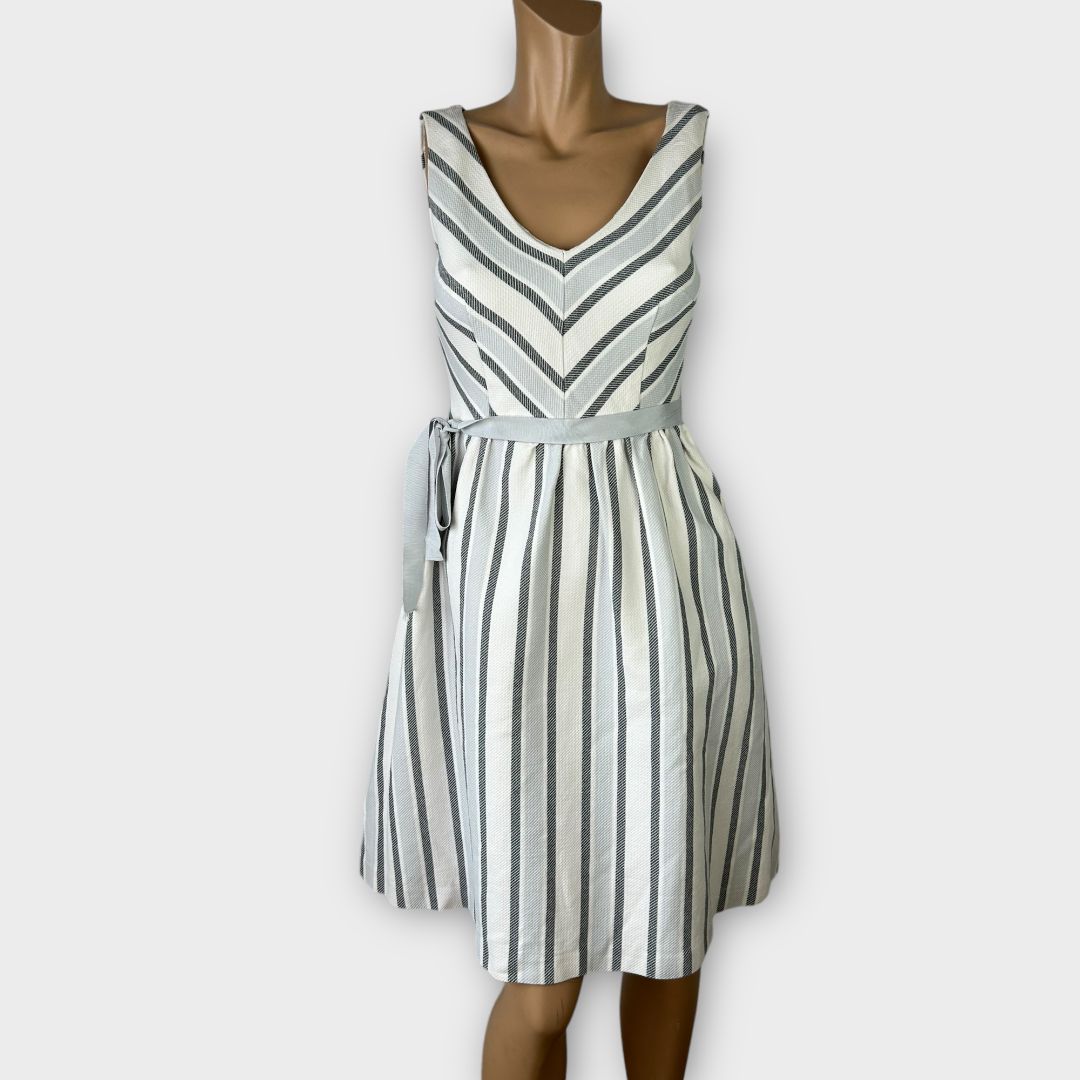 Great Plains London Stripe Cotton Dress - 10