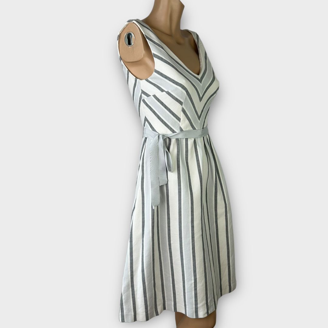 Great Plains London Stripe Cotton Dress - 10