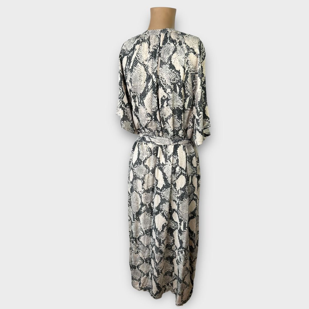 H&amp;M Animal Print Midi Dress - 14