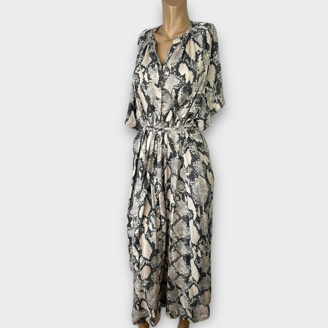 H&amp;M Animal Print Midi Dress - 14