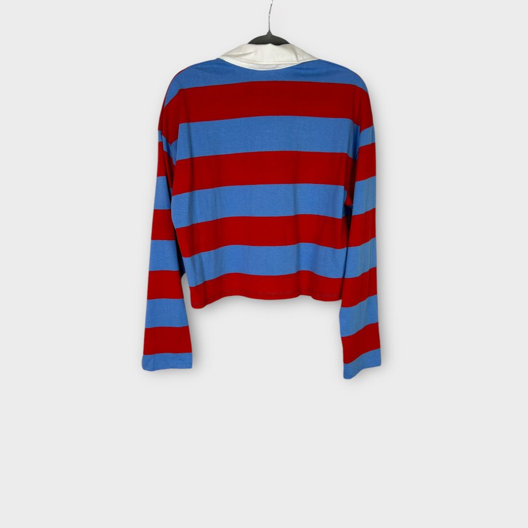 H&amp;M Cotton Cropped Rugby Shirt - XS