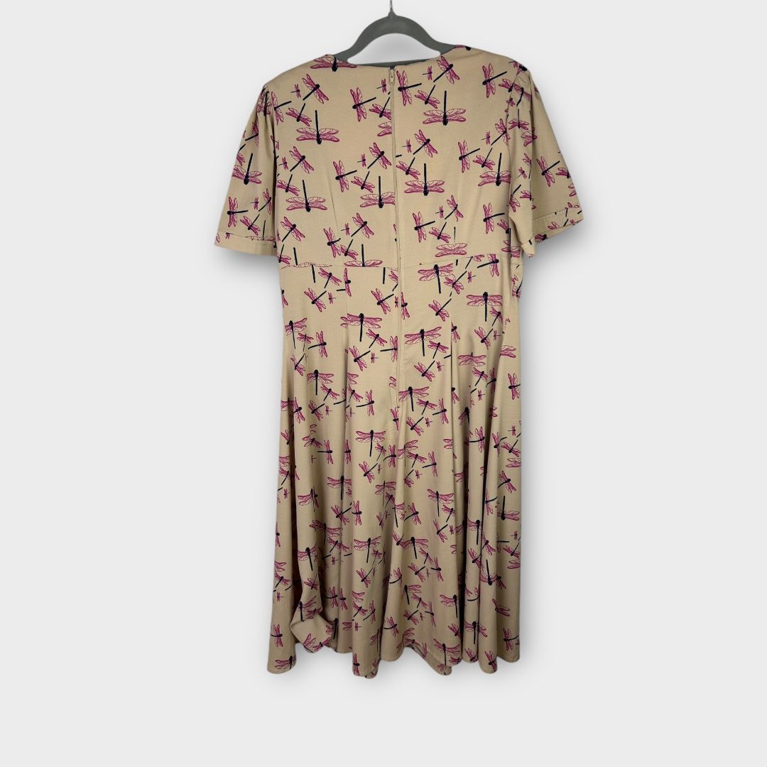 Hell Bunny Vintage Dragonfly Dress - 16 (XL)