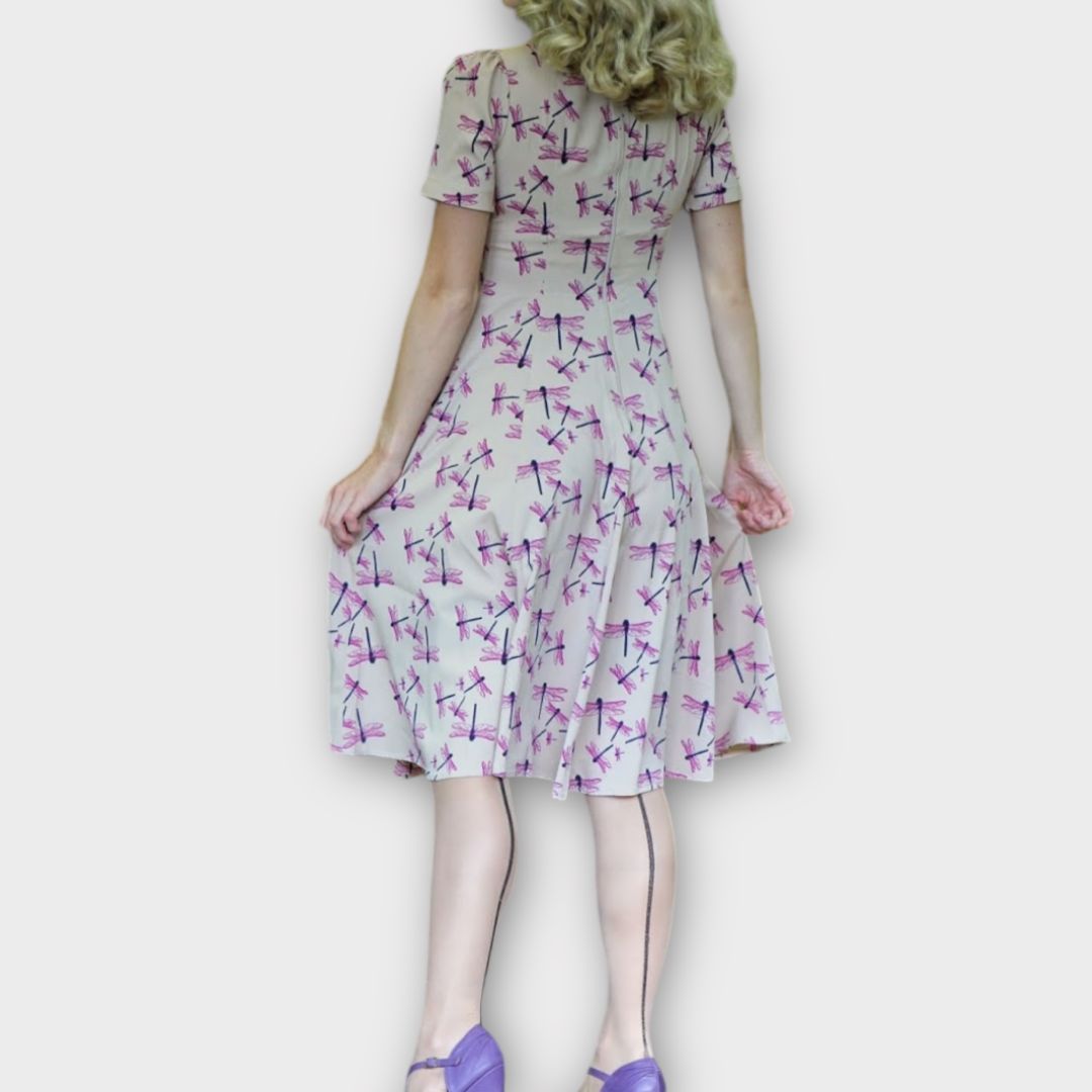Hell Bunny Vintage Dragonfly Dress - 16 (XL)