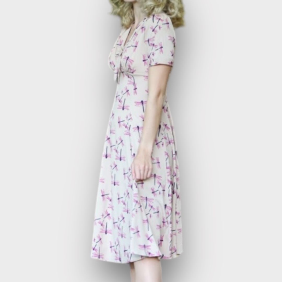 Hell Bunny Vintage Dragonfly Dress - 16 (XL)