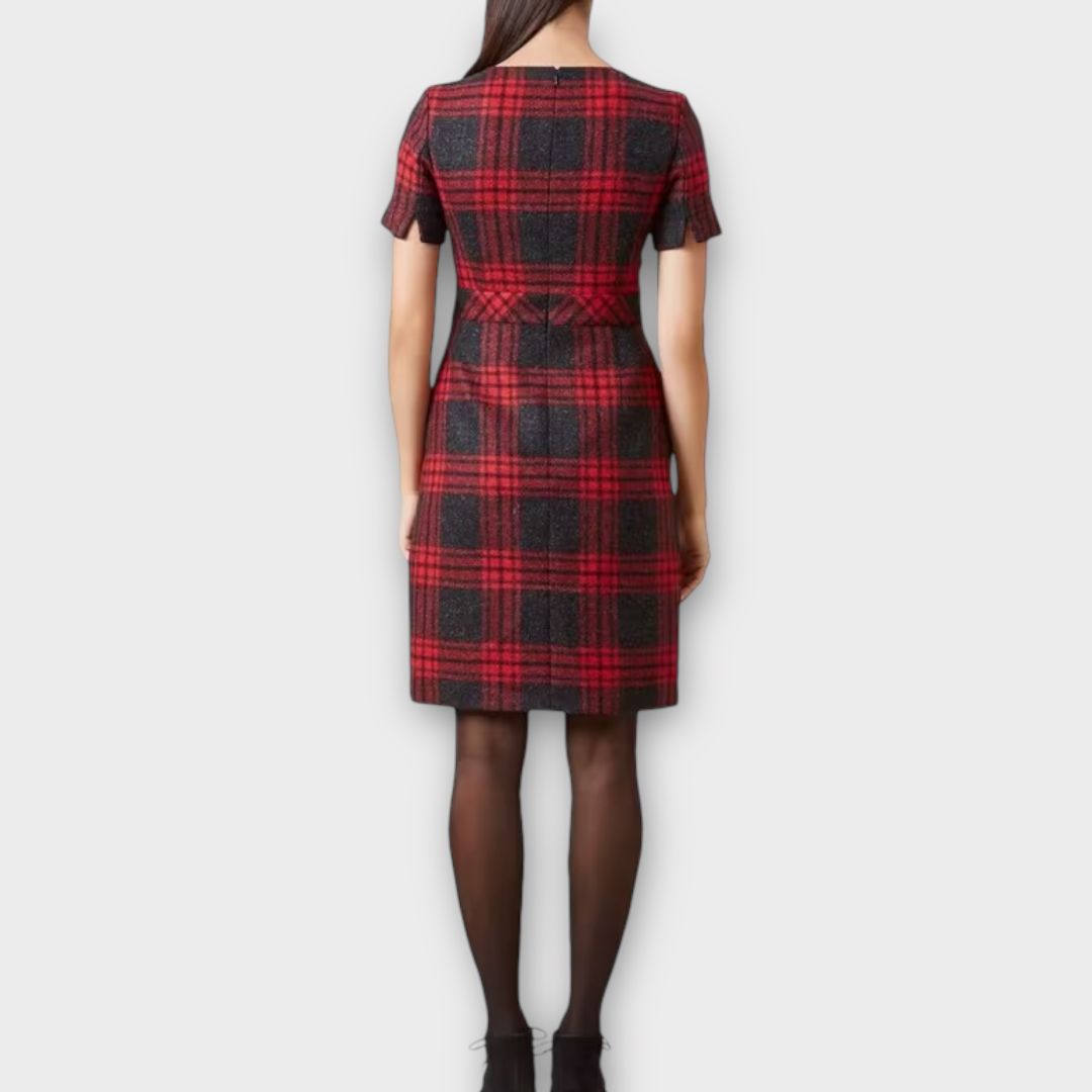 Hobbs Check Wool Elea Dress - 14
