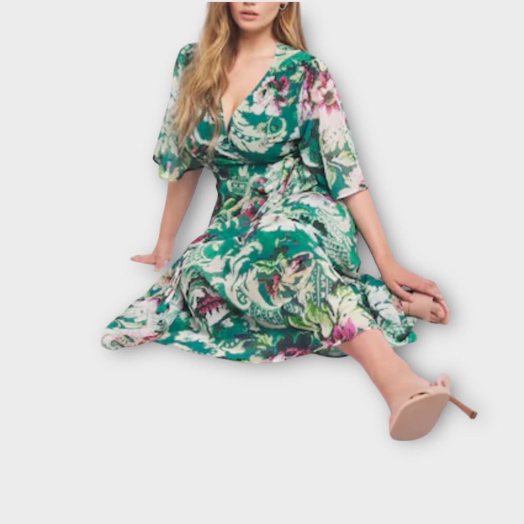 Hope &amp; Ivy Floral Wrap Maxi Dress - 28