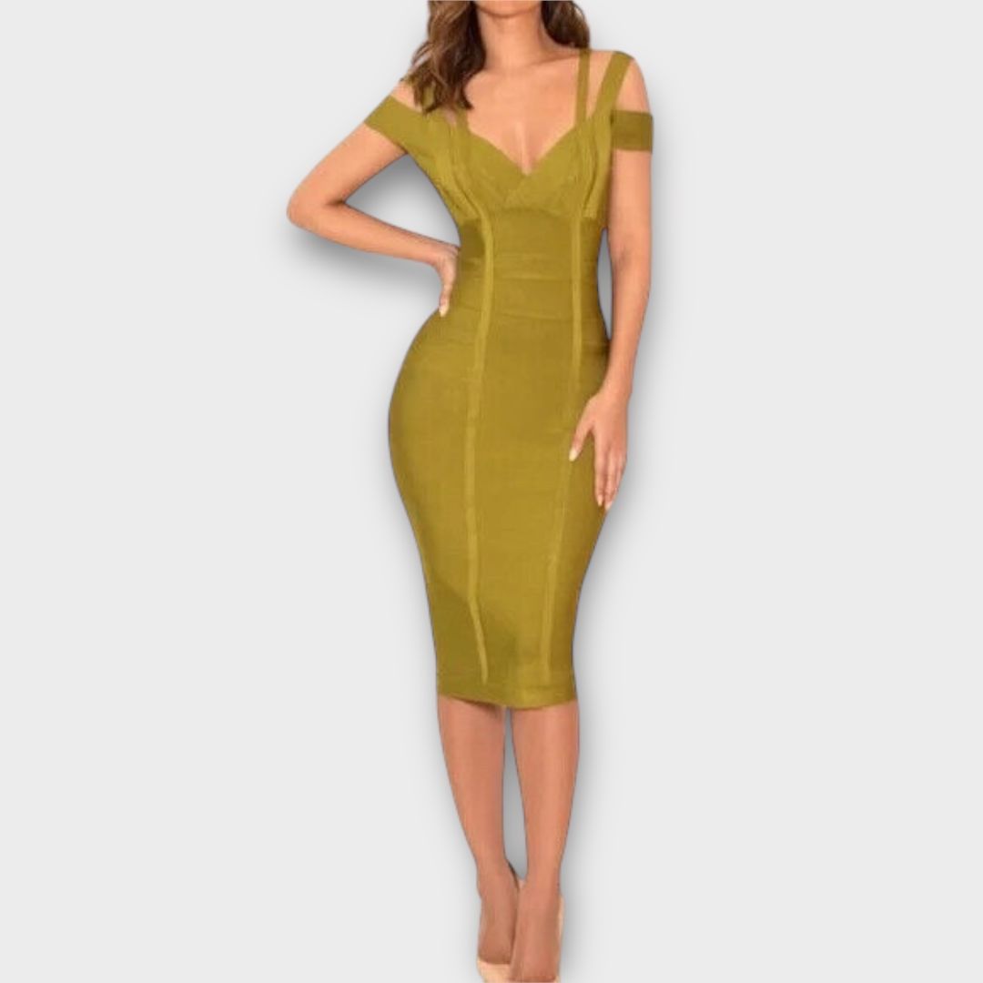 House Of CB Mimi Off Shoulder Bandage Dress - 12 (L)