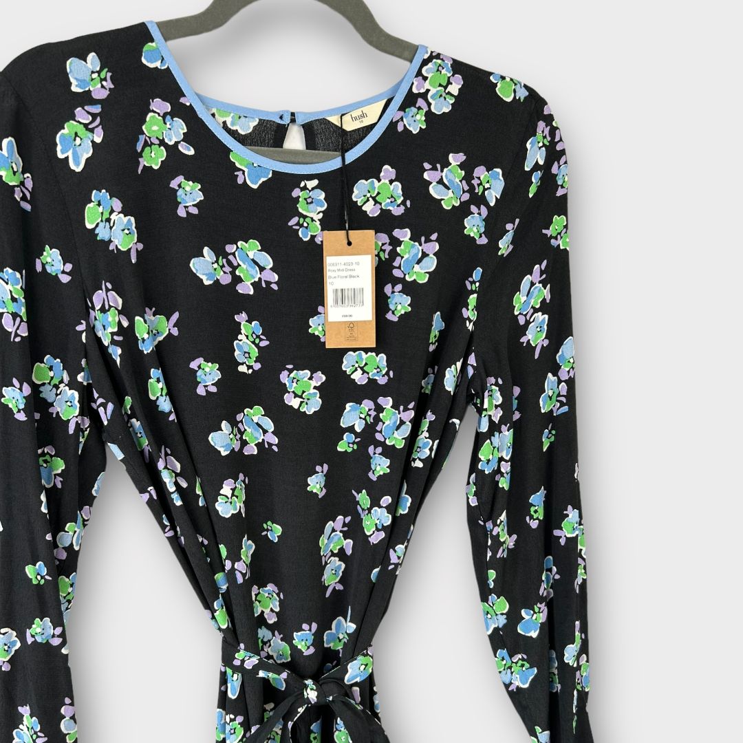 Hush Floral Midi Dress - 10
