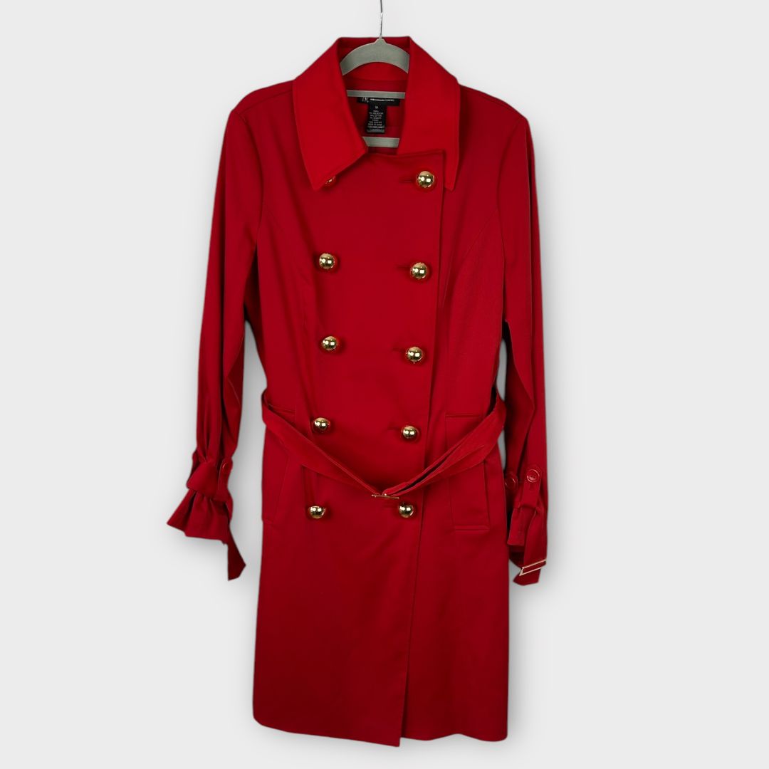 I.N.C Gold Button Trench Coat - 12/14 (M)