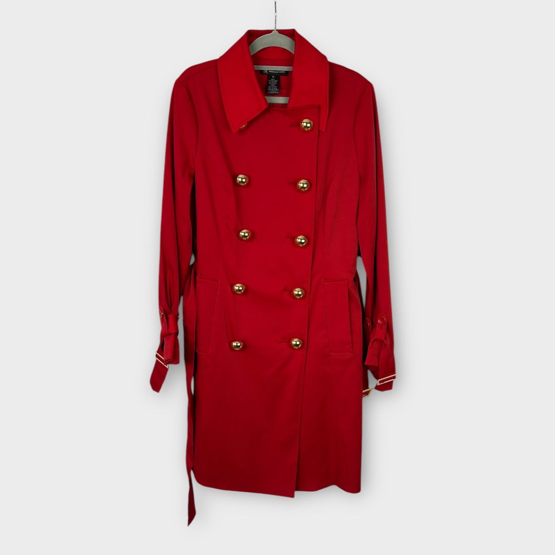 I.N.C Gold Button Trench Coat - 12/14 (M)