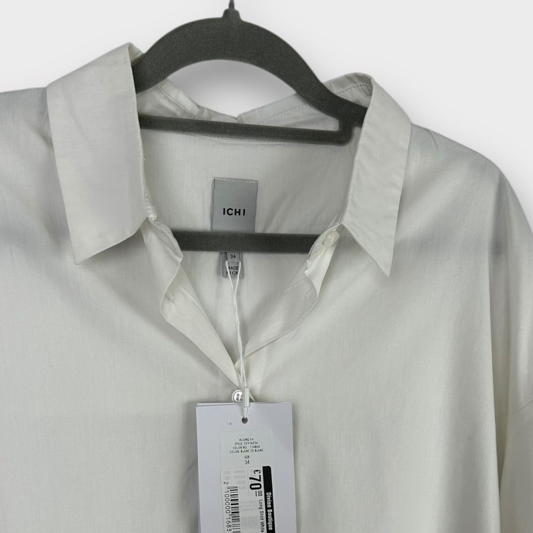 Ichi Long White Shirt - 8