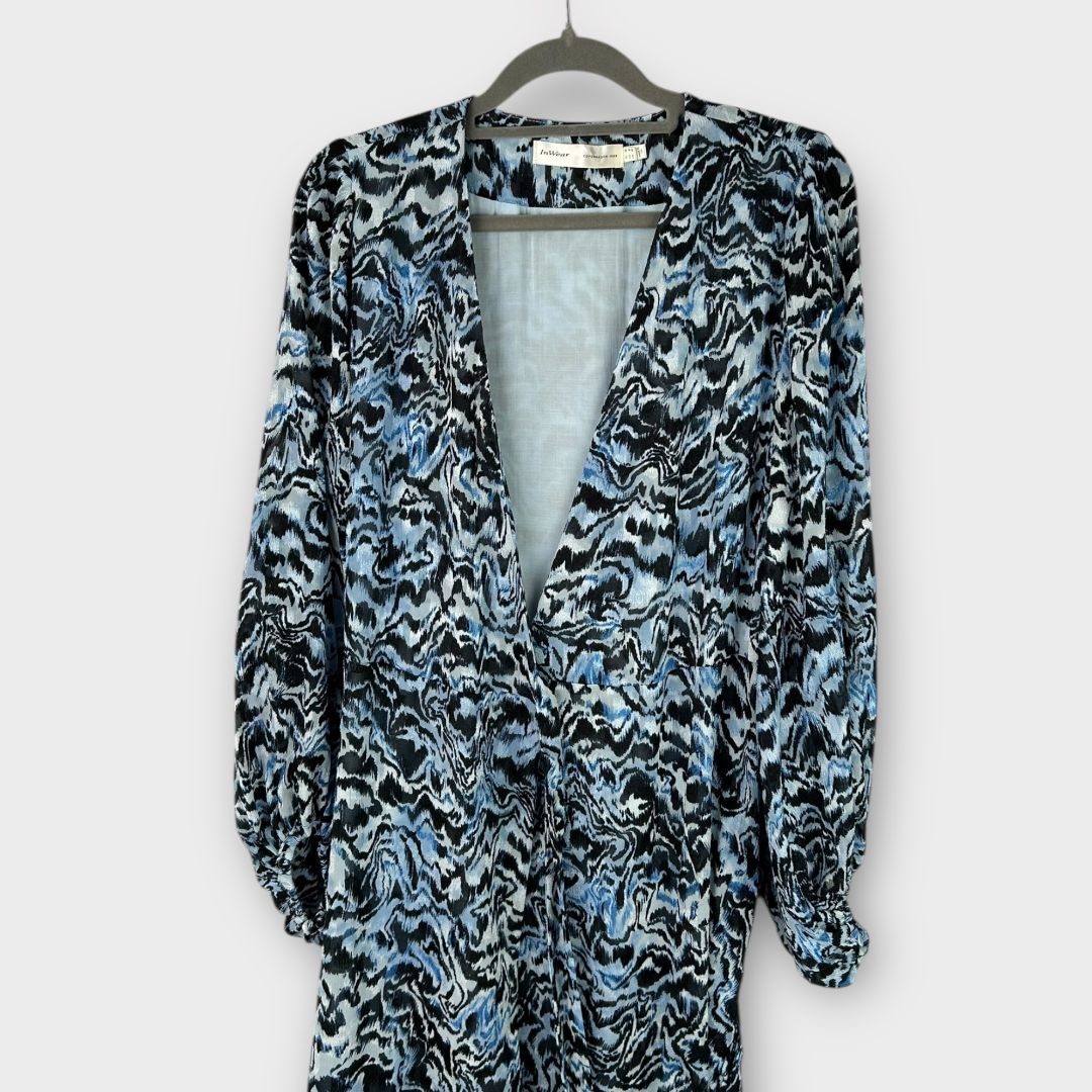 InWear Basira Abstract Midi Wrap Dress - 10