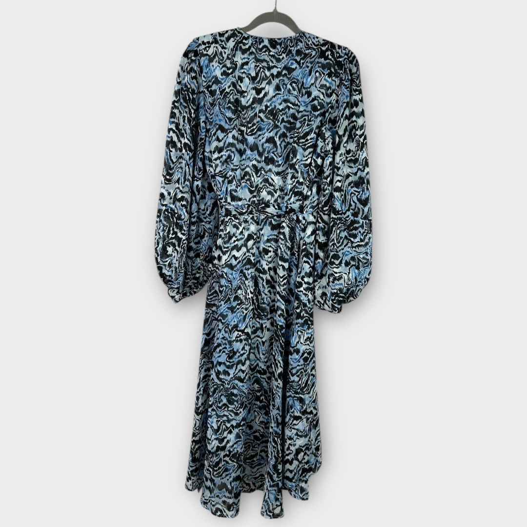 InWear Basira Abstract Midi Wrap Dress - 10