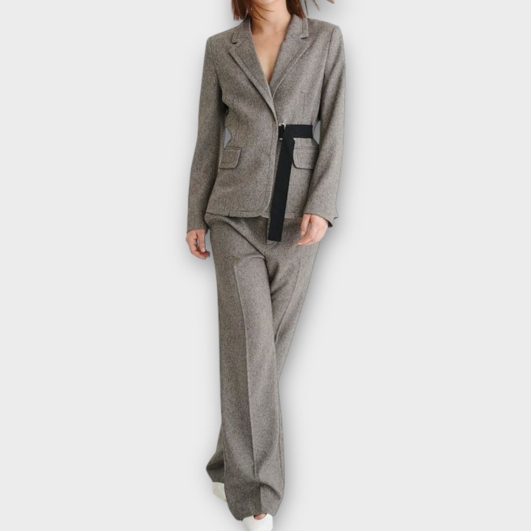 InWear Bootcut Check Trousers - 10