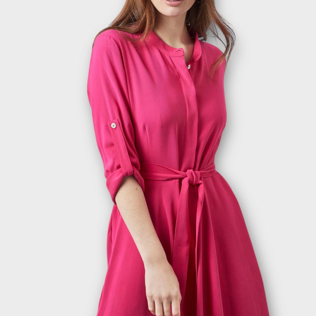 James Lakeland Roll Sleeve Midi Dress - 16/18