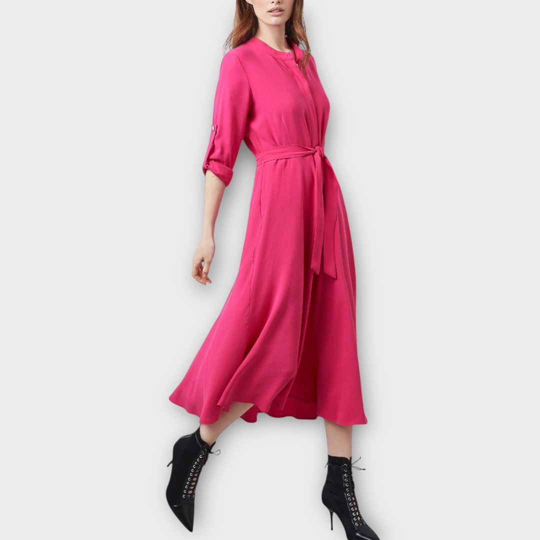 James Lakeland Roll Sleeve Midi Dress - 16/18