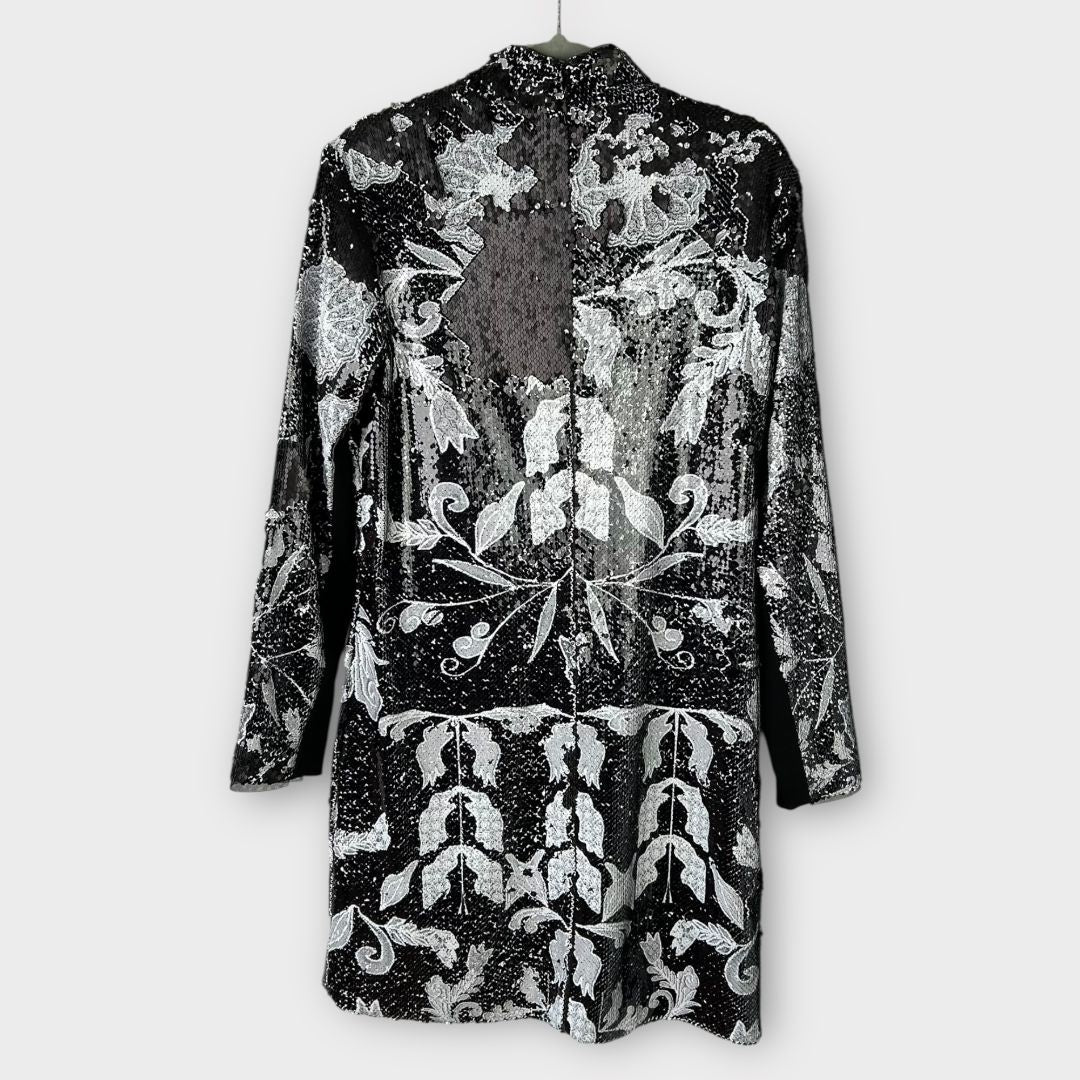 Joanne Hynes Sequin Lace Print Dress - 10