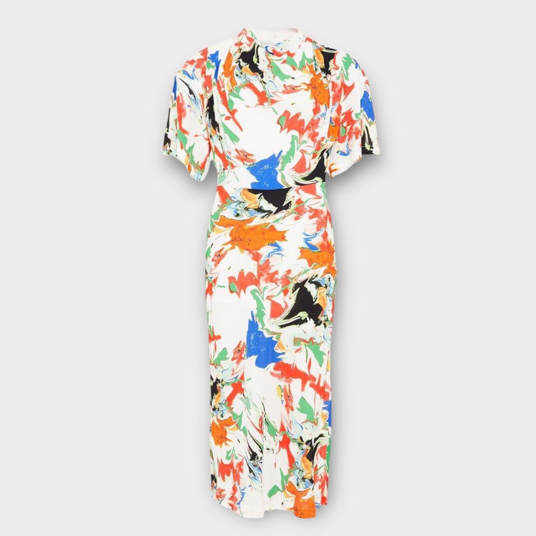 Karen Millen Abstract Bias Cut Midi Dress - 8