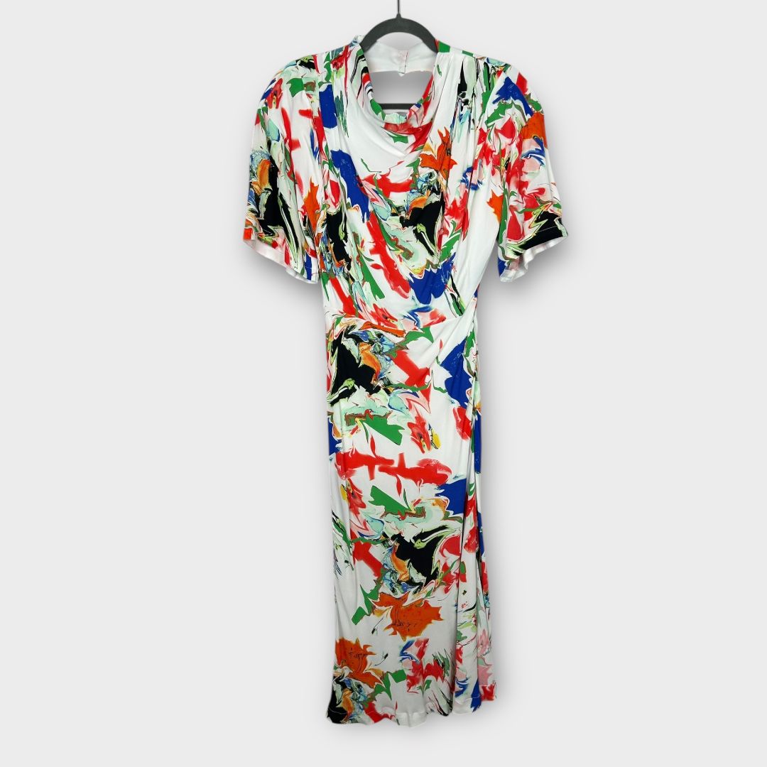 Karen Millen Abstract Bias Cut Midi Dress - 8
