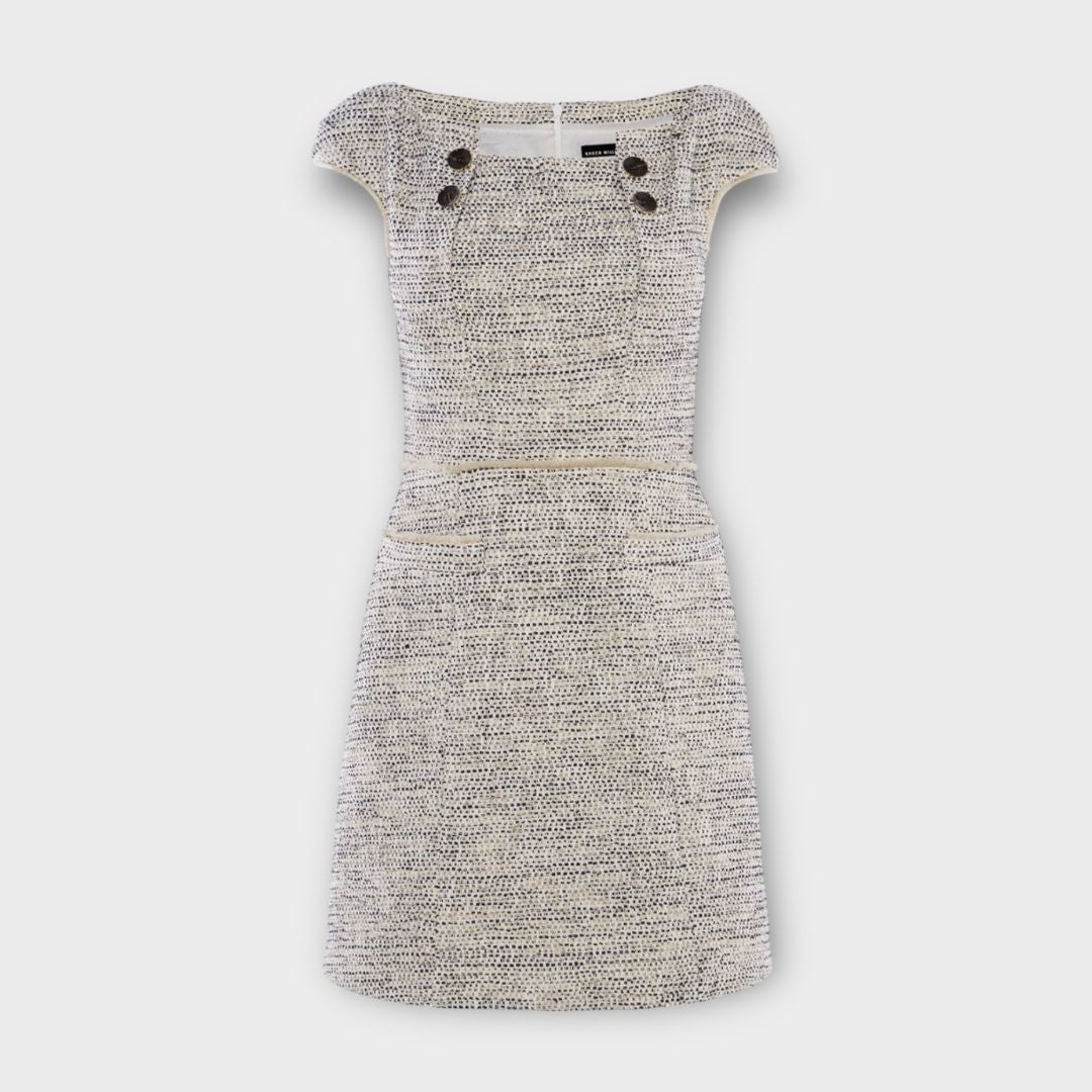 Karen Millen Boucle Tweed Dress - 8