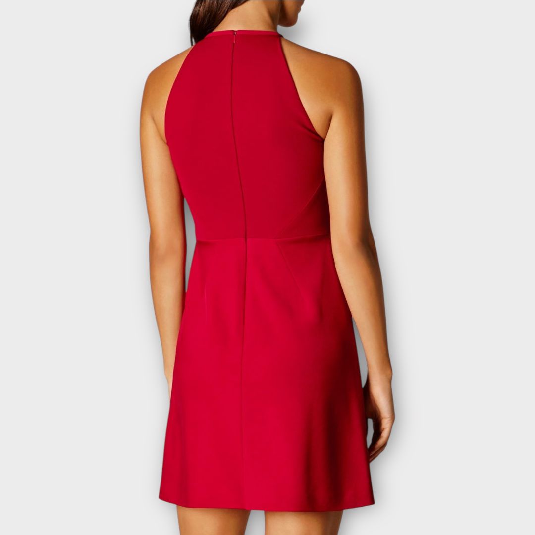 Karen Millen Bow Neck A-line Mini Dress - 10/12