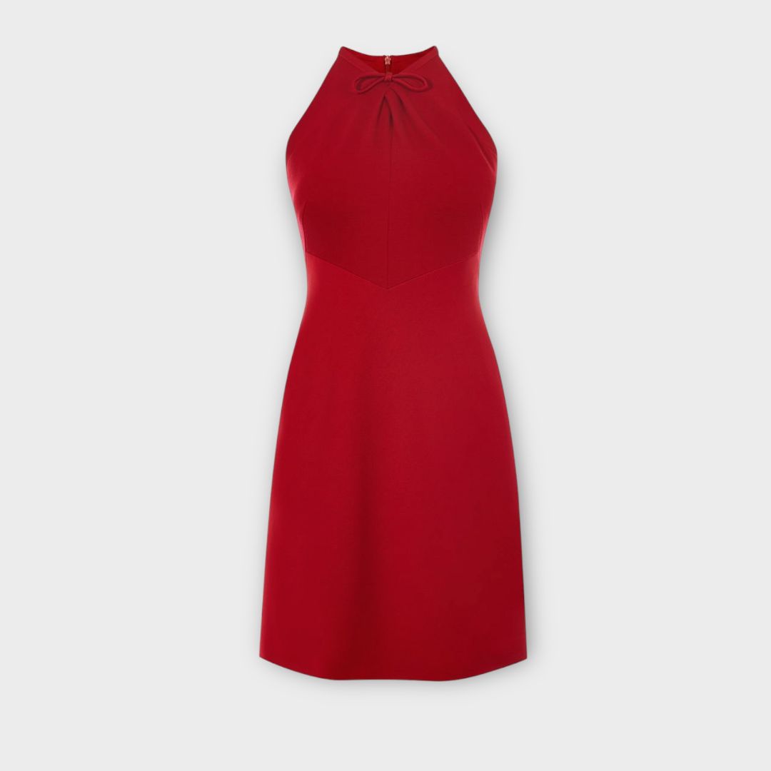 Karen Millen Bow Neck A-line Mini Dress - 10/12