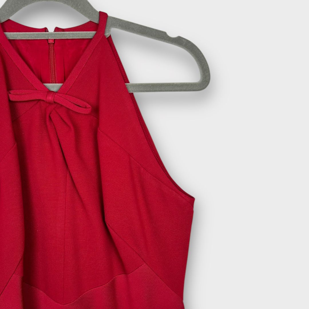 Karen Millen Bow Neck A-line Mini Dress - 10/12