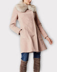 Karen Millen Faux Fur Cotton Coat - 10/12