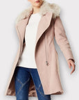 Karen Millen Faux Fur Cotton Coat - 10/12