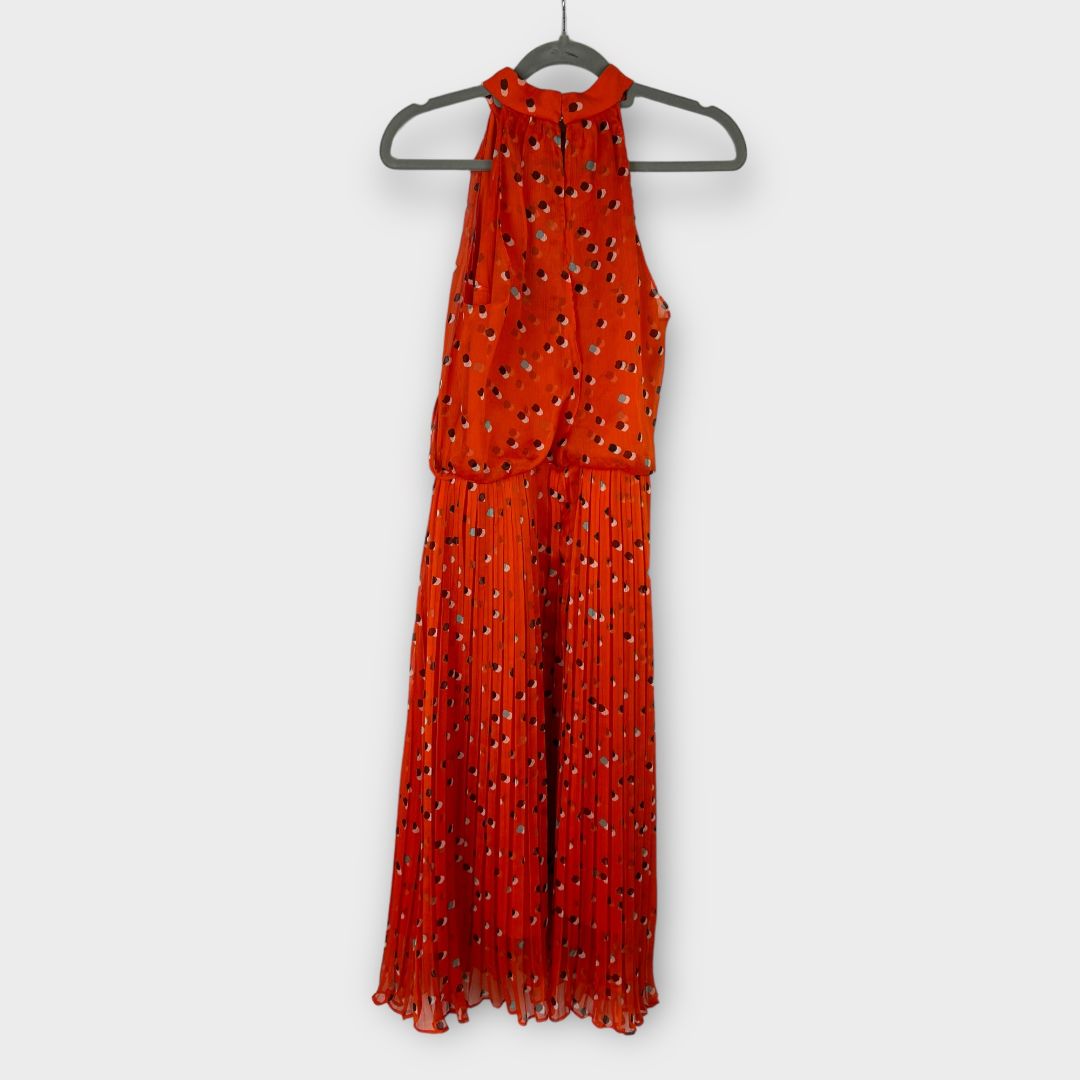 Karen Millen Halter Neck Pleated Midi Dress - 10