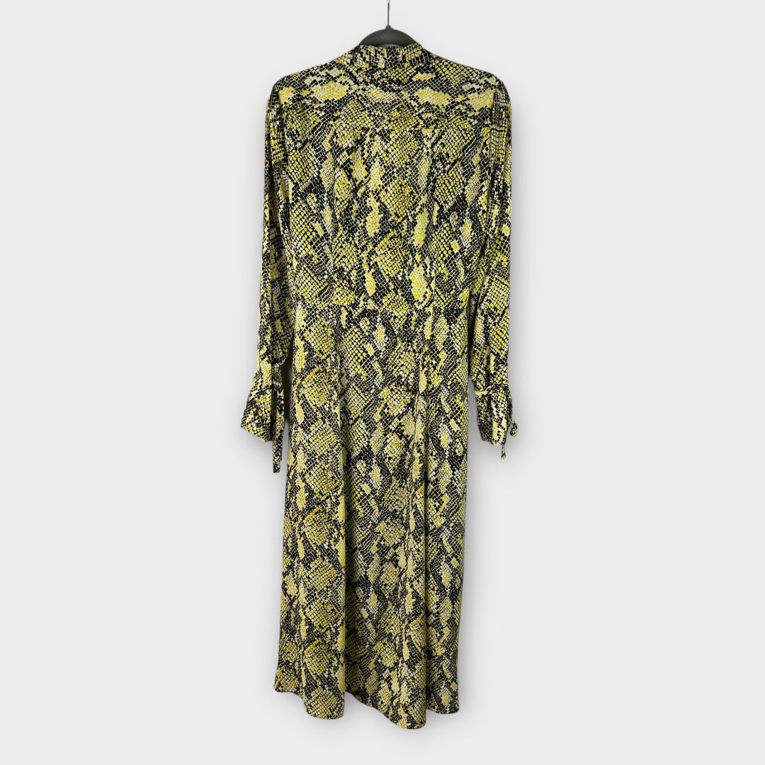 Karen Millen Snake Print Wrap Midi Dress 16