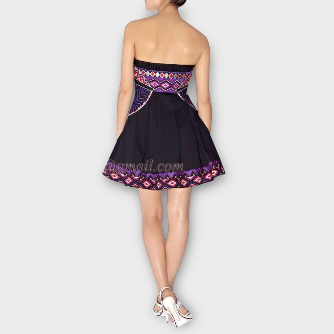 Karen Millen Tribal Print Tutu Mini Dress - 6