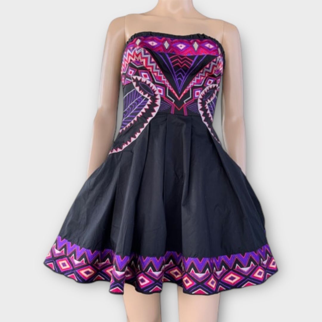 Karen Millen Tribal Print Tutu Mini Dress - 6