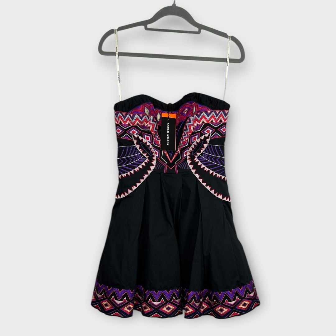 Karen Millen Tribal Print Tutu Mini Dress - 6