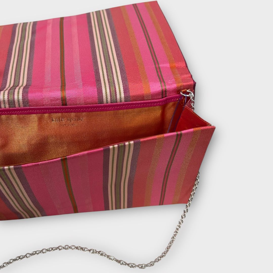 Kate Spade Stripe Satin Vintage Canvas Bag - One Size