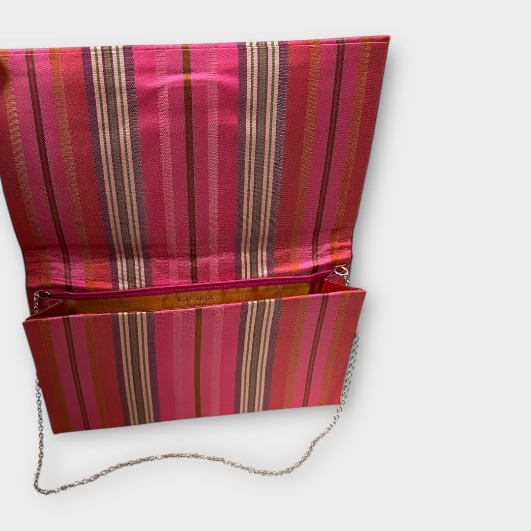 Kate Spade Stripe Satin Vintage Canvas Bag - One Size