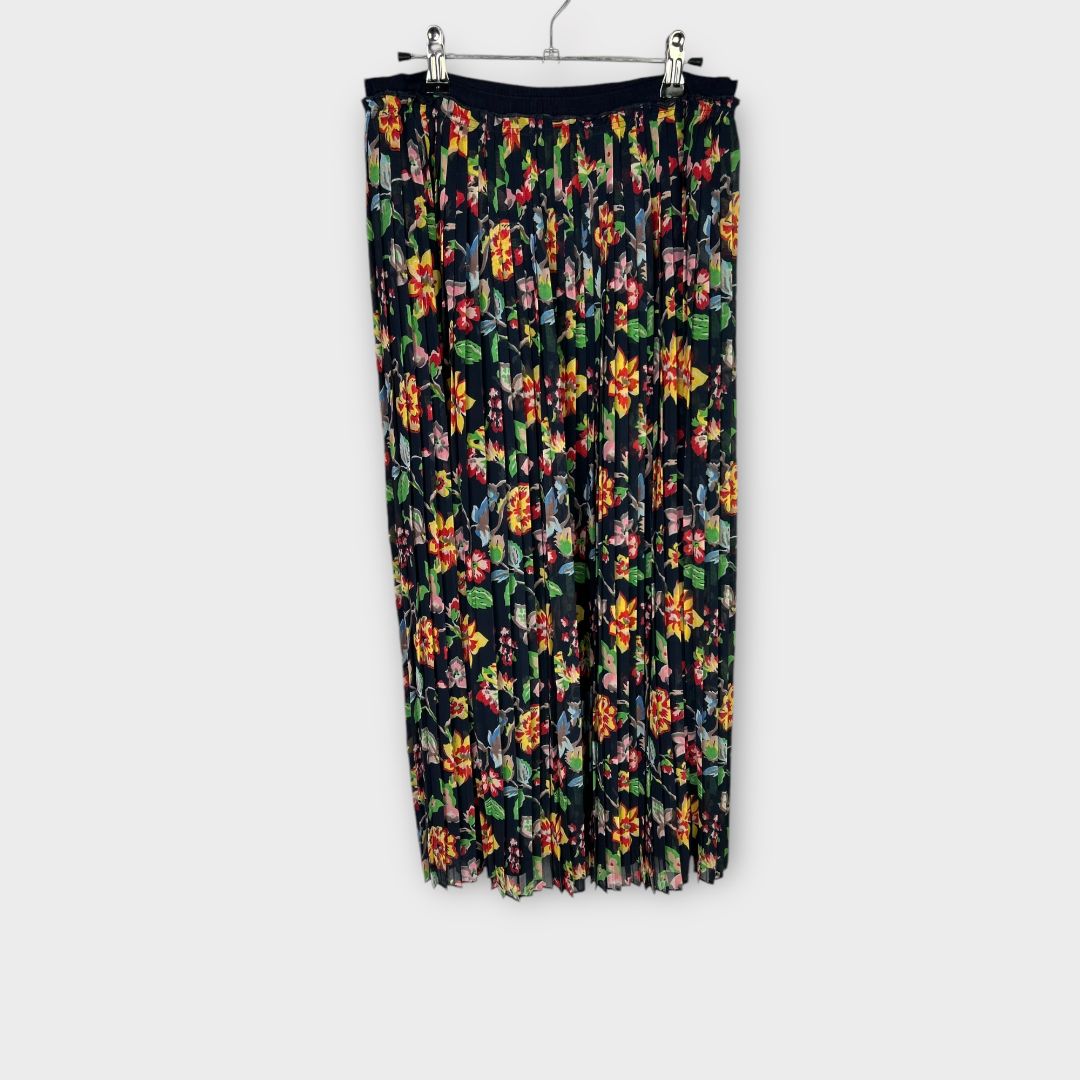 LK Bennett Avery 1940&#39;s Floral Print Pleated Midi Skirt - 12