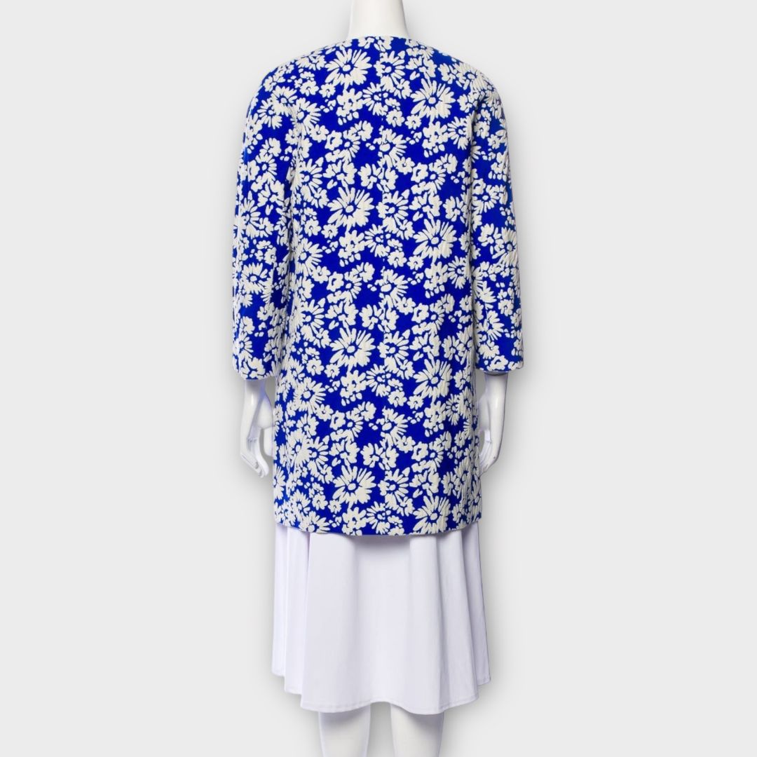 LK Bennett Lyda Floral Jacquard Coat - S