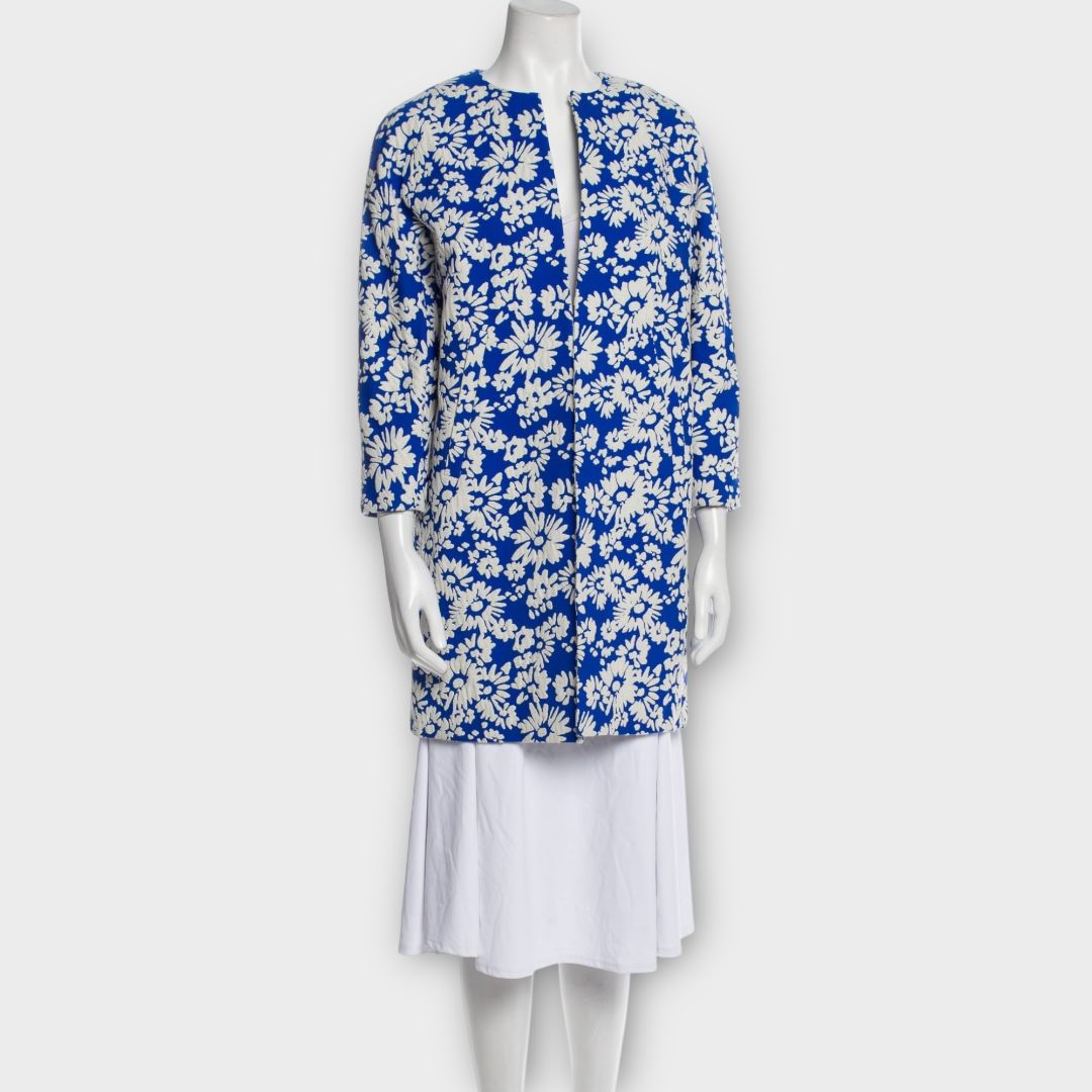 LK Bennett Lyda Floral Jacquard Coat - S