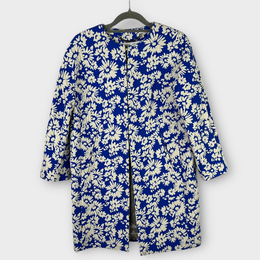 LK Bennett Lyda Floral Jacquard Coat - S