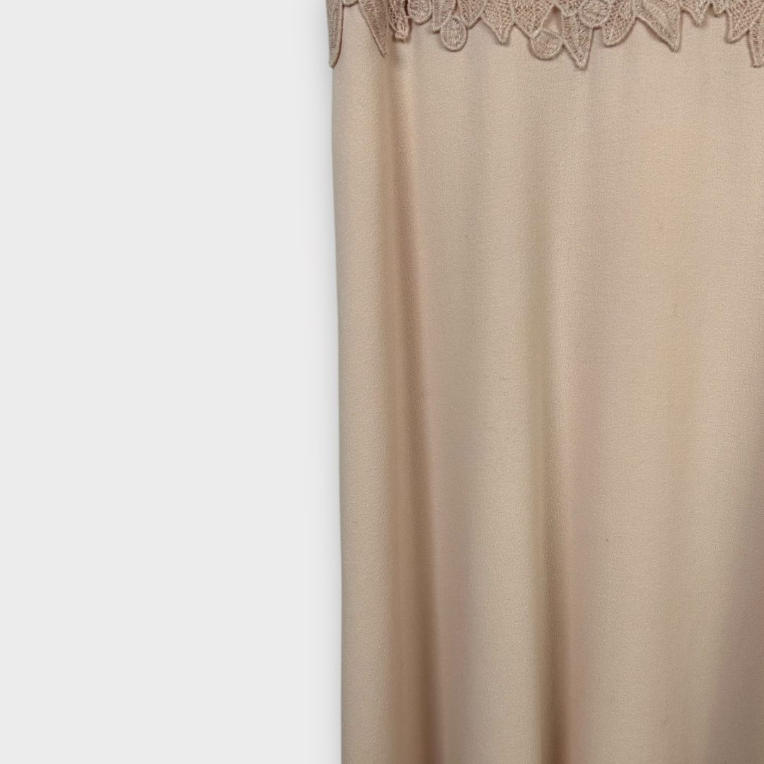 LK Bennett Selene Lace and Crepe Midi Dress - 8