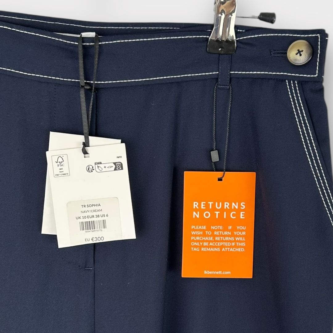 LK Bennett Sophia Crop Trousers - 10