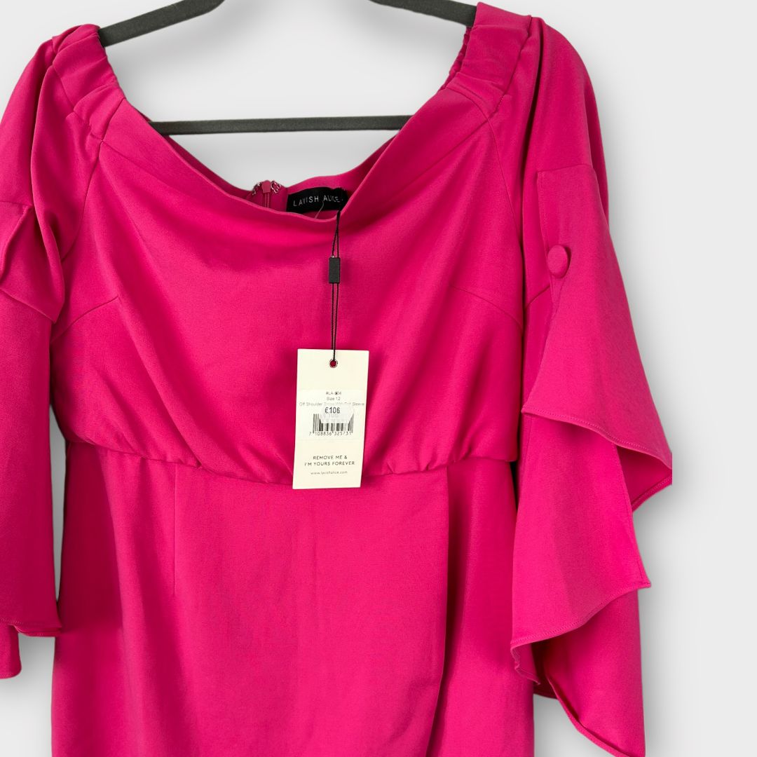 Lavish Alice Off The Shoulder Dress - 12