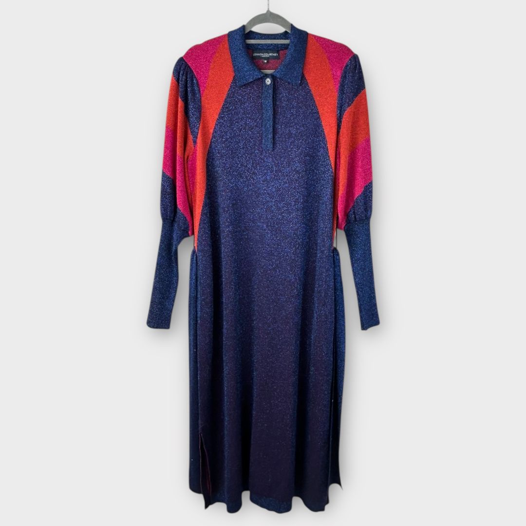 Lennon Courtney Lurex Knit Dress - 12/14 (M)